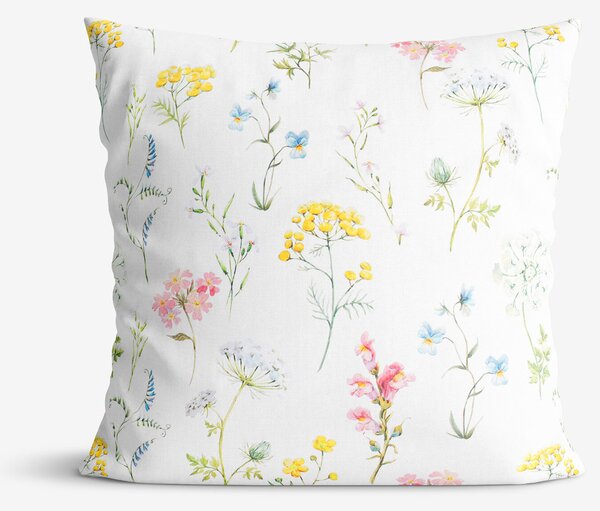 Goldea față de pernă 100% bumbac deluxe - primăvară înflorită 45 x 45 cm