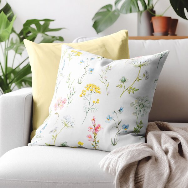 Goldea față de pernă 100% bumbac deluxe - primăvară înflorită 45 x 45 cm