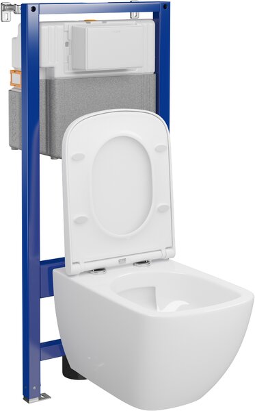Cersanit Zen set wc cadru cu capac cu spălare turbionară S701-887