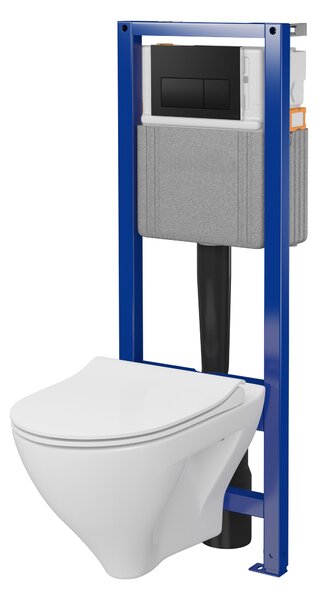 Cersanit Mille set cadru și vas wc, capac+ buton de spălare S701-839