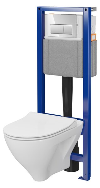 Cersanit Mille set cadru și vas wc, capac+ buton de spălare S701-780