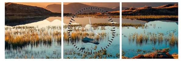 Tablou - Lac Guichard (cu ceas) (90x30 cm)
