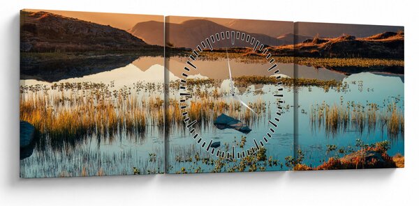 Tablou - Lac Guichard (cu ceas) (90x30 cm)