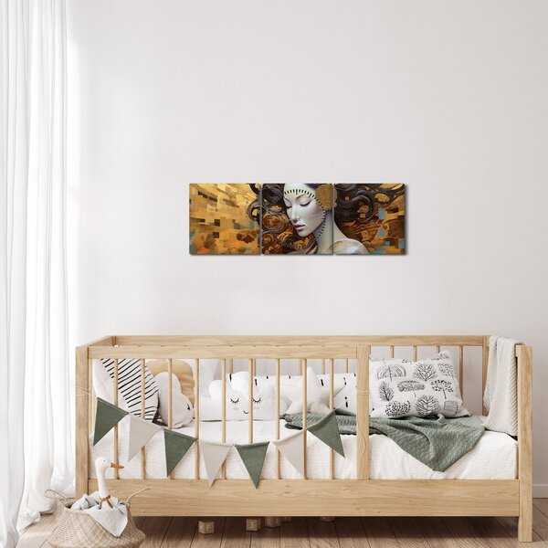 Tablou - Luminozitate (cu ceas) (90x30 cm)