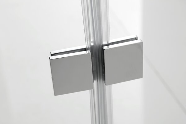 Hagser Anke paravan cadă 120 cm trei piese crom luciu/sticlă transparentă HGR40000023