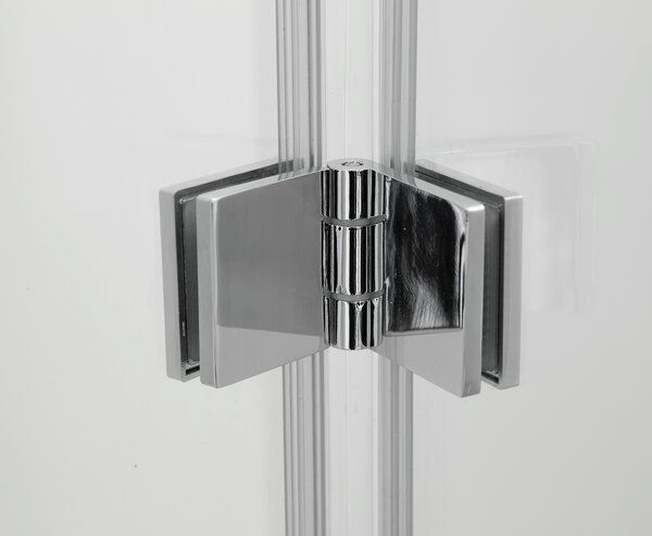 Hagser Anke paravan cadă 120 cm trei piese crom luciu/sticlă transparentă HGR40000023