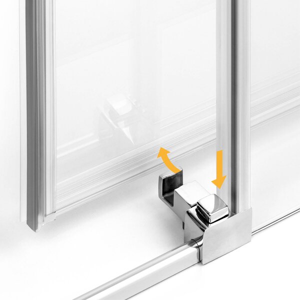 New Trendy Prime cabină de duș 100x80 cm dreptunghiular crom luciu/sticlă transparentă K-0905