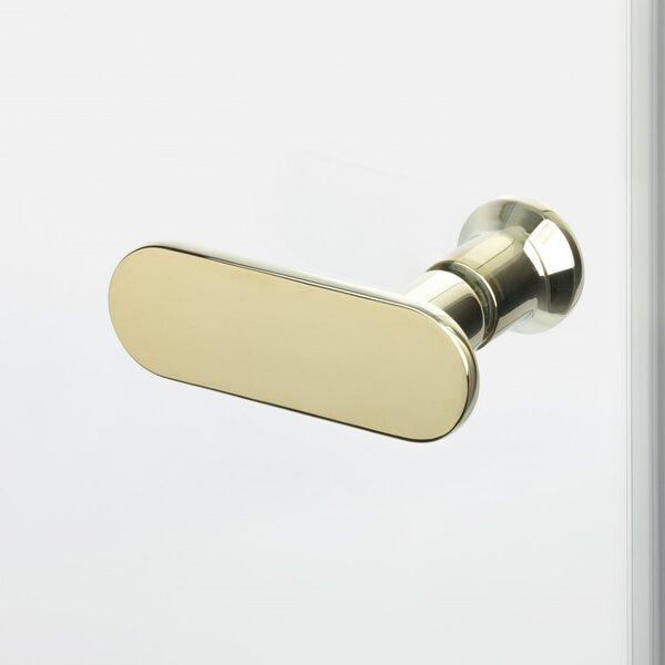 New Trendy New Soleo Light Gold cabină de duș 90x90 cm pătrat auriu luciu/sticlă transparentă K-1909