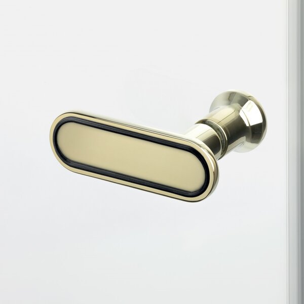 New Trendy New Soleo Light Gold cabină de duș 90x90 cm pătrat auriu luciu/sticlă transparentă K-1909