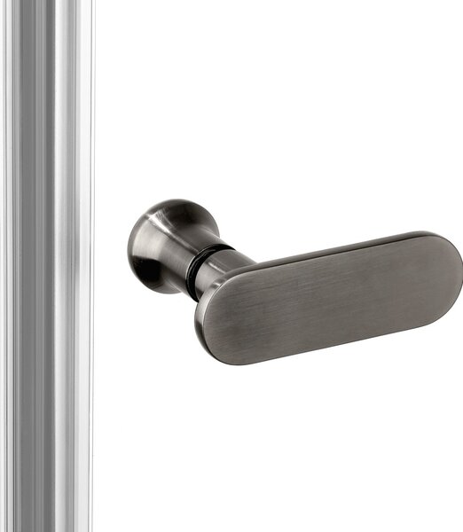 New Trendy New Soleo Gunmetal Brushed cabină de duș 120x100 cm dreptunghiular grafit periat/sticlă transparentă K-2170