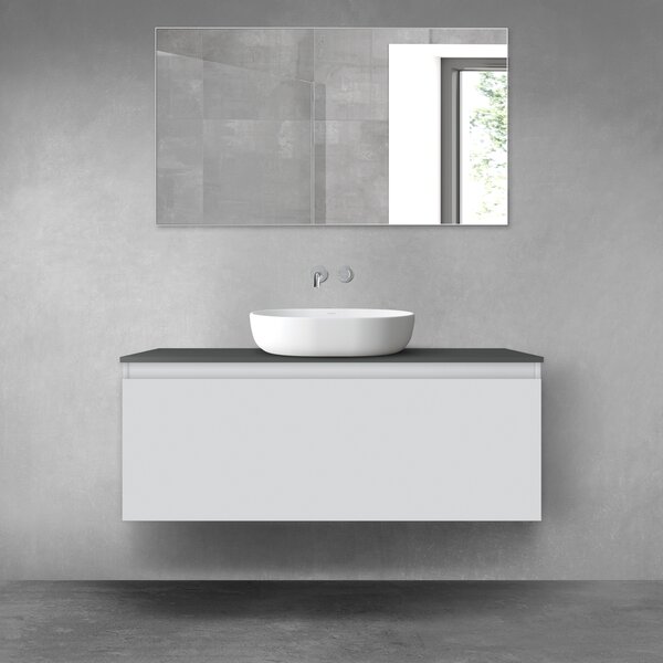 Oltens Vernal dulap 120x45.6x47 cm sub chiuveta pe perete gri 60016700