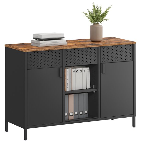 Dulap metalic fiset Songmics Maro 110x40x76 cm