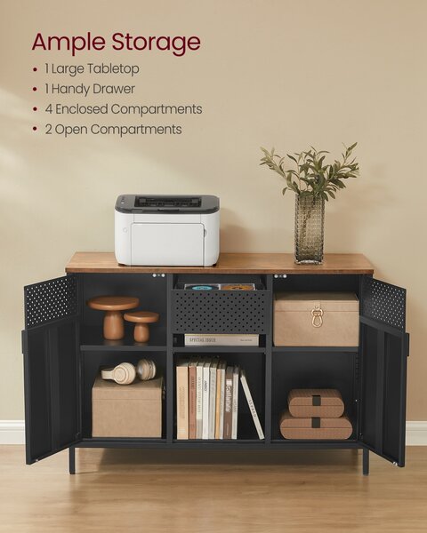 Dulap metalic fiset Songmics Maro 110x40x76 cm