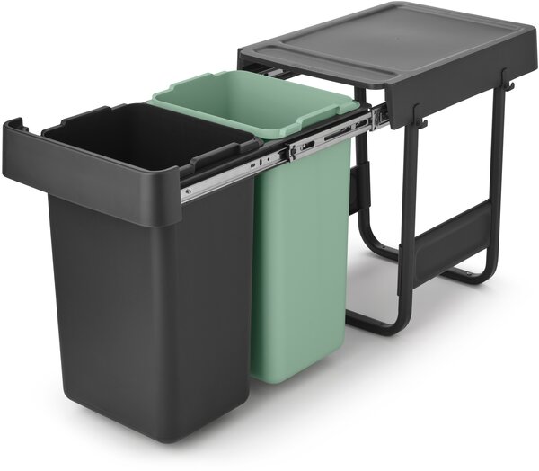 Brabantia Sort & Go sortare deșeuri 2 l negru-verde 232503
