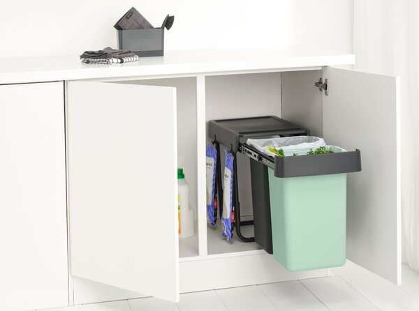 Brabantia Sort & Go sortare deșeuri 2 l negru-verde 232503