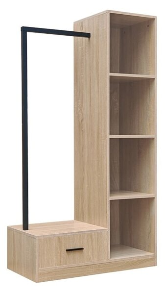 Dulap Erdeco, natural, 80x40x150 cm