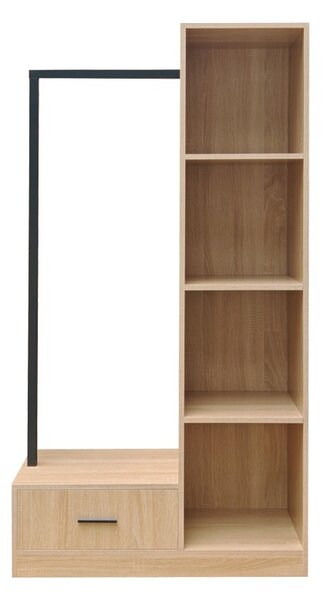 Dulap Erdeco, natural, 80x40x150 cm