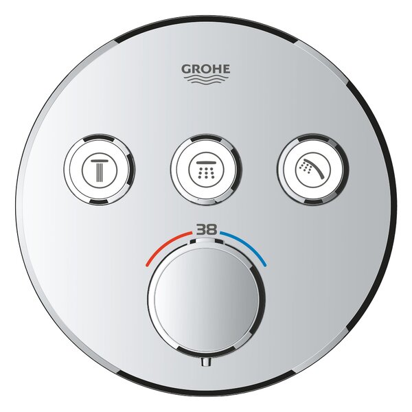 Grohe Precision Smartcontrol set de duș ascuns cu termostat cu duș de ploaie crom 34874000