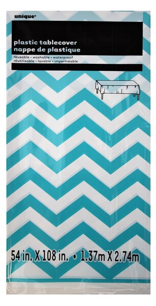Fata de masa 137x274 cm CHEVRON TURCOISE