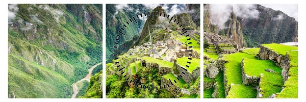 Tablou - Machu Picchu (cu ceas) (90x30 cm)