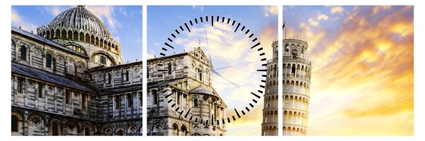Tablou - Pisa (cu ceas) (90x30 cm)