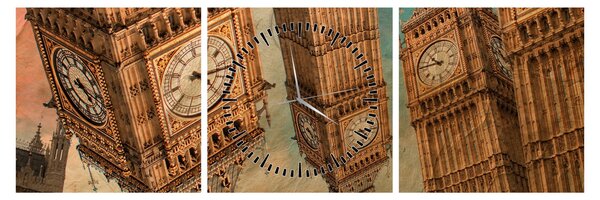 Tablou - Big Ben, Londra (cu ceas) (90x30 cm)