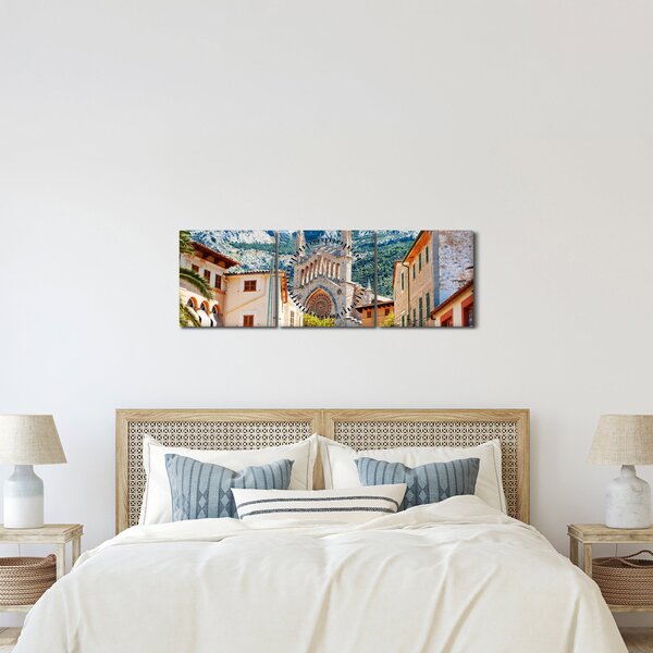 Tablou - Sóller, Mallorca (cu ceas) (90x30 cm)