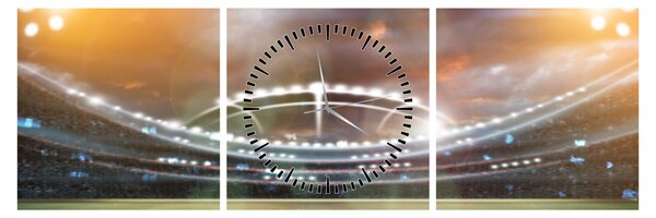 Tablou - Stadion (cu ceas) (90x30 cm)
