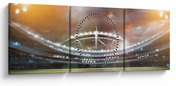Tablou - Stadion (cu ceas) (90x30 cm)