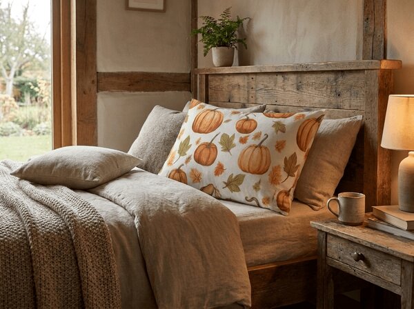 Fata de perna din microfibra AUTUMN PUMPKINS 50x70 cm, colorat