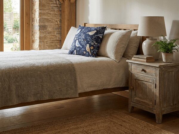 Fata de perna din microfibra DENIM PASARI 45x45 cm, albastru