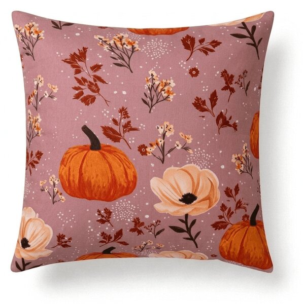 Husa de perna din microfibra PUMPKINS ROSAVIE 45x45 cm, roz vechi