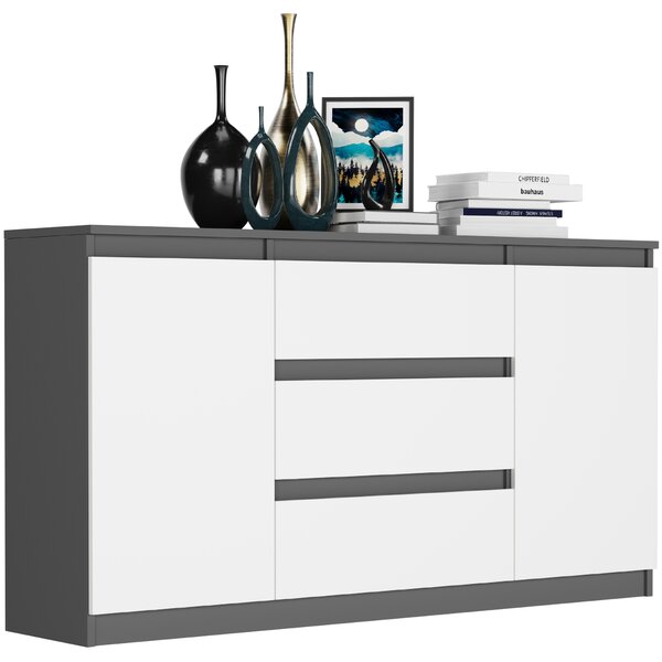 Comodă Rymaxa (antracit + alb). Promo -13%. 1151474
