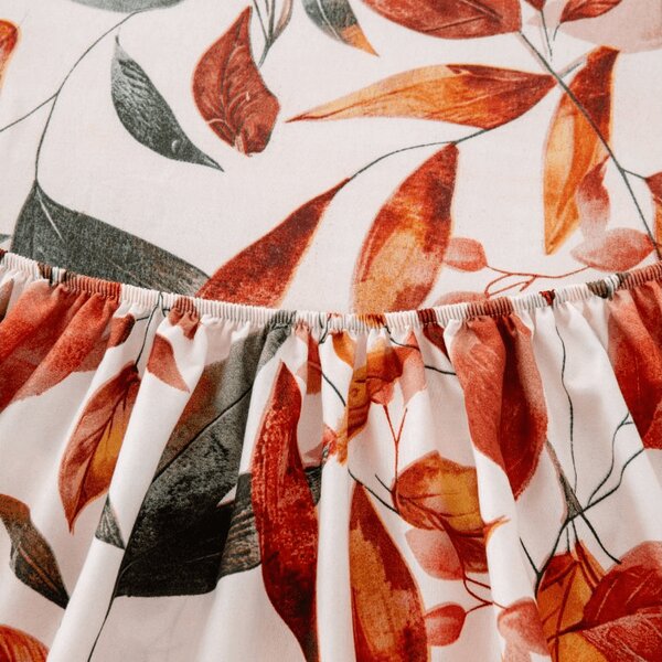 Cearsaf din microfibra AUTUMN LEAVES colorat 90x200 cm