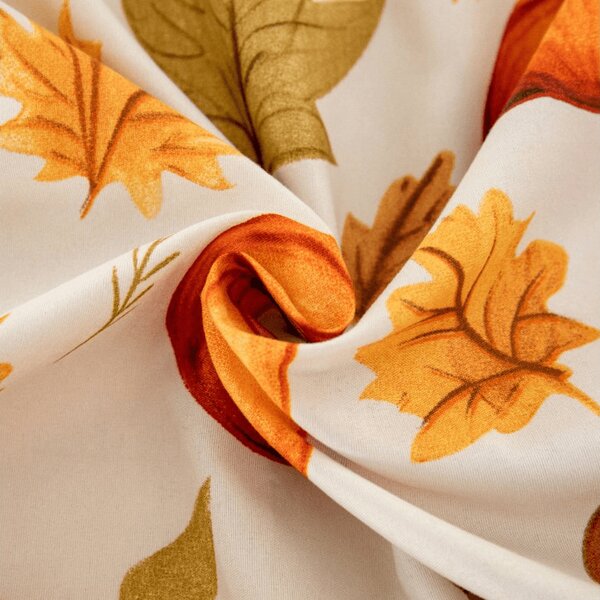 Cearsaf din microfibra AUTUMN PUMPKINS colorat 90x200 cm
