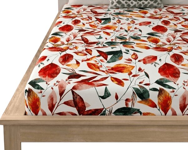 Cearsaf din microfibra AUTUMN LEAVES colorat 90x200 cm