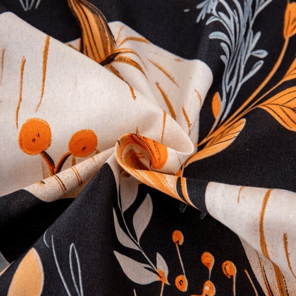 Cearsaf din microfibra MAGIC PUMPKIN colorat 90x200 cm