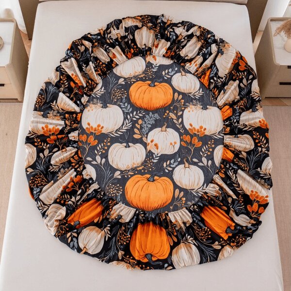 Cearsaf din microfibra MAGIC PUMPKIN colorat 90x200 cm