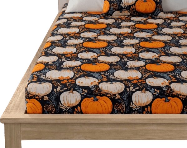 Cearsaf din microfibra MAGIC PUMPKIN colorat 90x200 cm