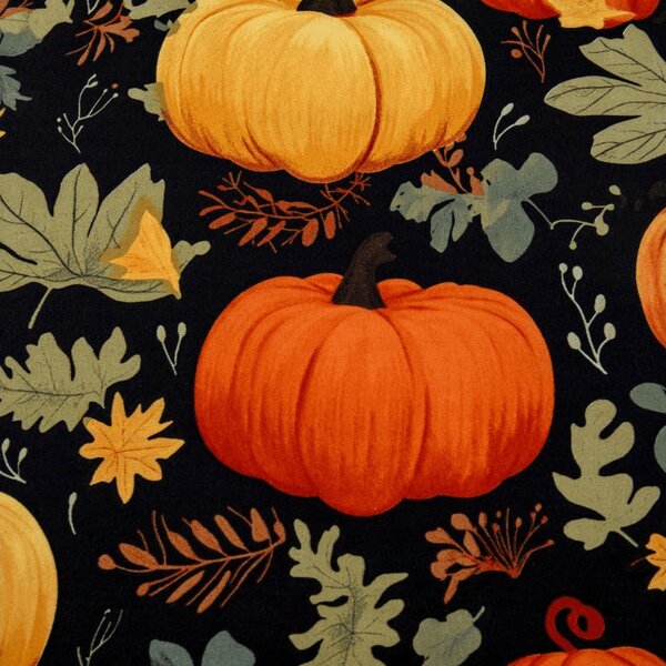 Cearsaf din microfibra ORANGE PUMPKINS colorat 90x200 cm