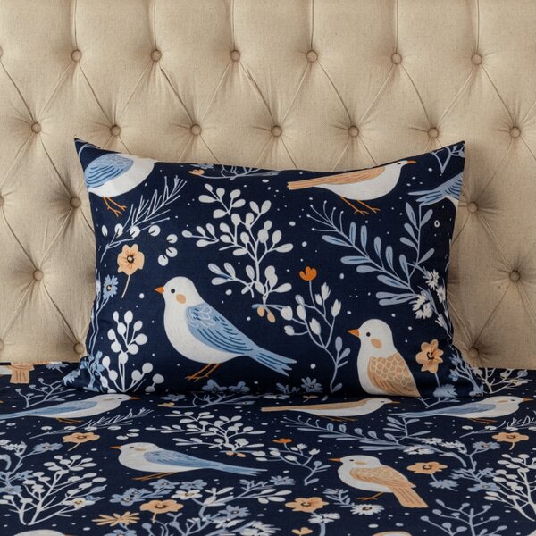 Fata de perna din microfibra DENIM PASARE 50x70 cm, albastru