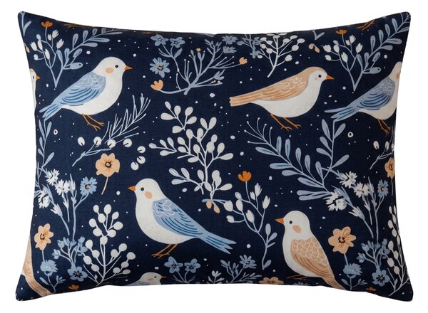 Fata de perna din microfibra DENIM PASARE 50x70 cm, albastru