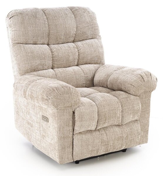 Fotoliu recliner Houston 2080, Bej, Tapiterie, 100x105x100cm, 43 kg