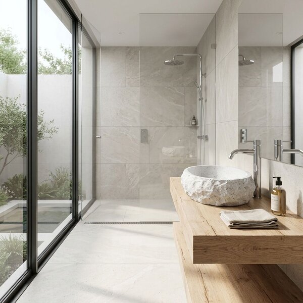 Lavoar pe blat Mika Light Grey
