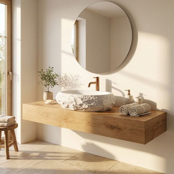 Lavoar pe blat Mika Light Grey