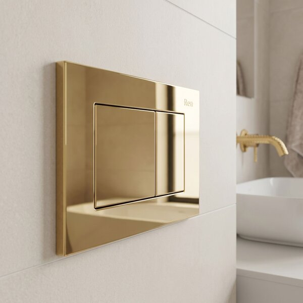 Set Cadru Îngropat Slim 024N pentru WC cu Buton J Gold