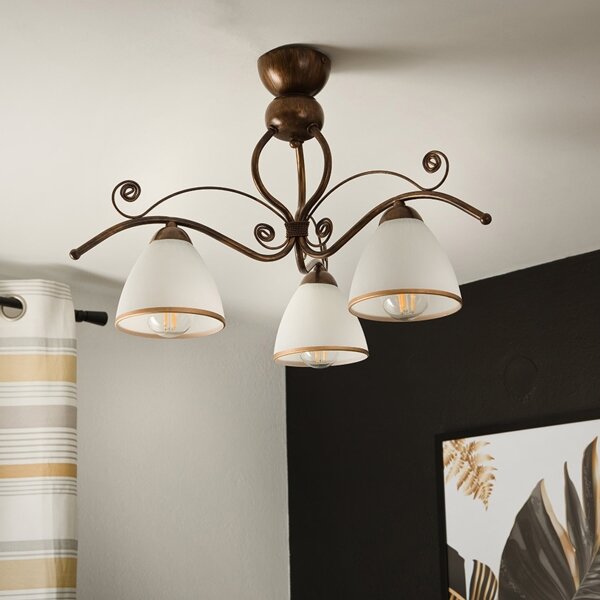 Lustră LED aplicată Brilagi ANTICO 3xE27/60W/230V patină bronz