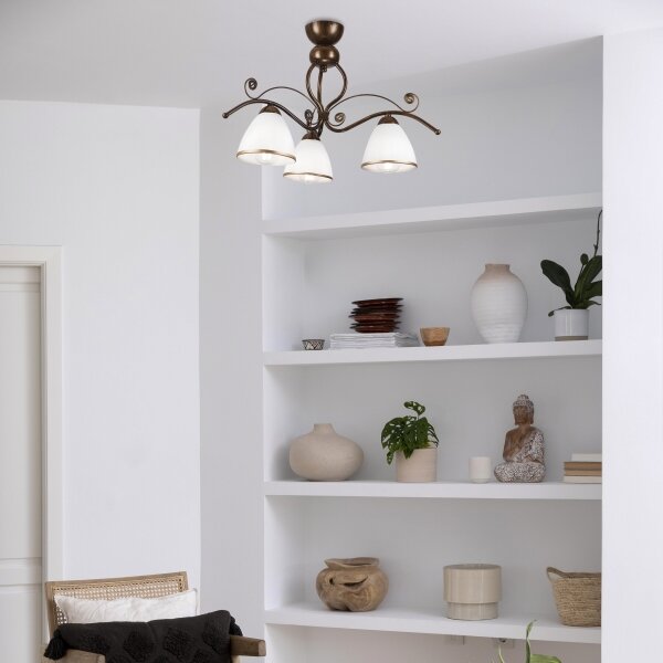 Lustră LED aplicată Brilagi ANTICO 3xE27/60W/230V patină bronz