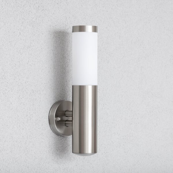 BRILAGI - Lampă LED de perete pentru exterior ELIA 1xE27/7W/230V 4000K IP44 crom