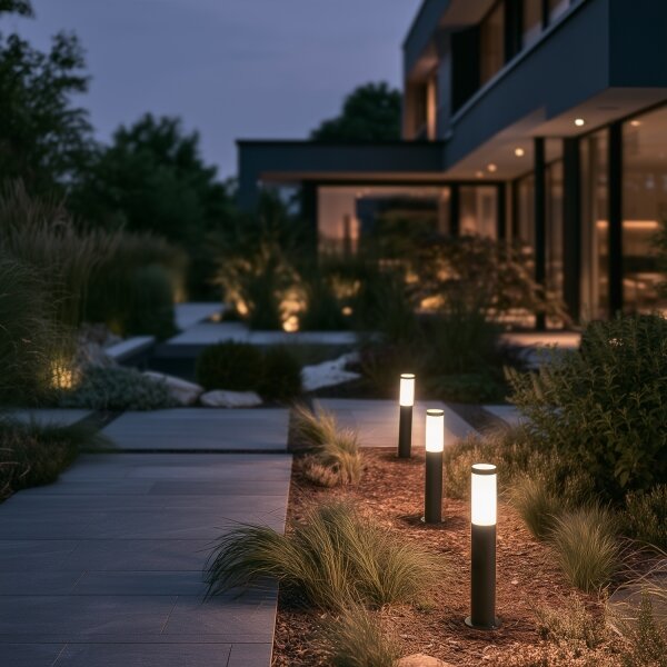 BRILAGI - Lampă LED RGBW de exterior ELIA 1xE27/6,5W/230V 2700-6500K IP44 50 cm antracit